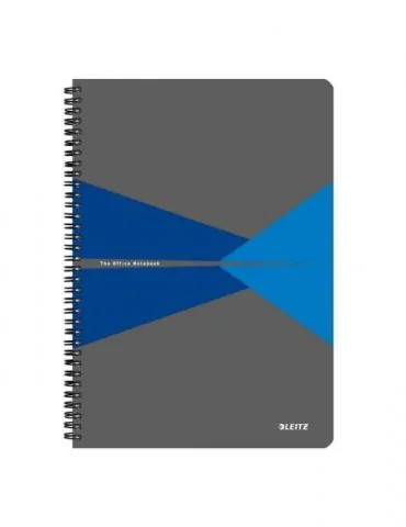 Caiet de birou leitz office pp a4 cu spira matematica albastru Leitz - 1 - Tik.ro