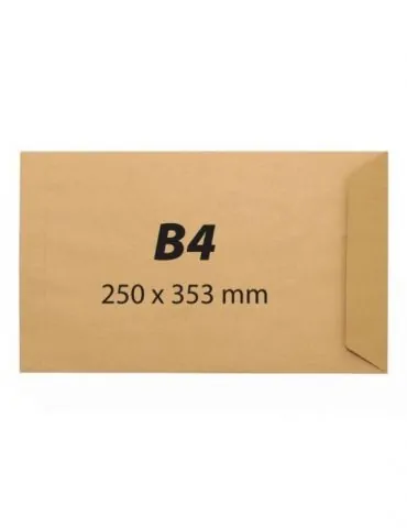 Plic b4 250 x 353 mm kraft banda silicon 90 g/mp 25 bucati/set  - 1 - Tik.ro