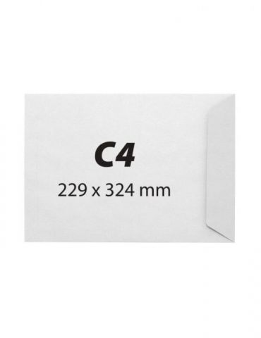 Plic c4 229 x 324 offset alb gumat 80 g 25 bucati/set  - 1 - Tik.ro