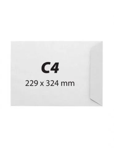 Plic c4 229 x 324 mm alb gumat 80 g/mp 25 bucati/set  - 1 - Tik.ro