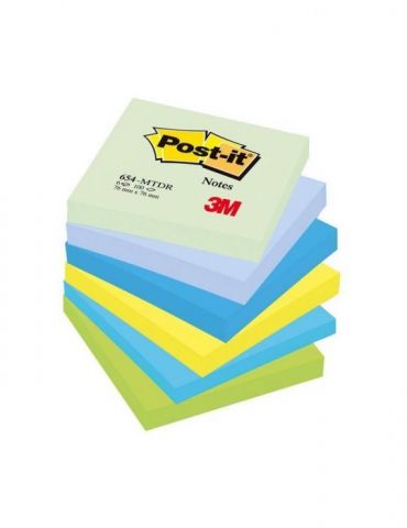 Notite adezive post-it 76 x 76 mm 100 file 6 bucati/set neon verde albastru galben Post-it - 1
