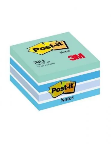 Notite adezive post-it aquarelle albastru pastel 76 x 76 mm 450 file Post-it - 1 - Tik.ro