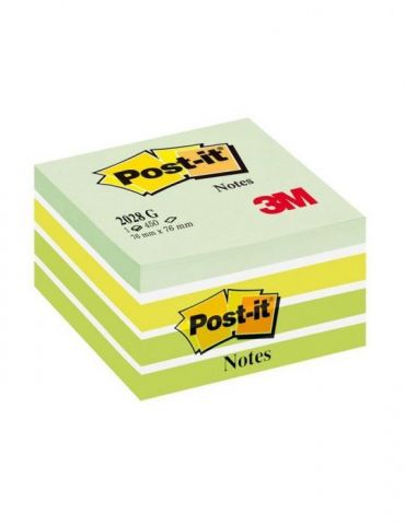 Notite adezive post-it aquarelle verde pastel 76 x 76 mm 450 file Post-it - 1 - Tik.ro