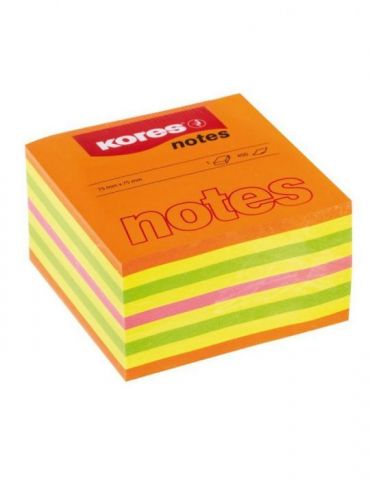 Notite adezive kores 75 x 75 mm multicolor 450 file Kores - 1 - Tik.ro