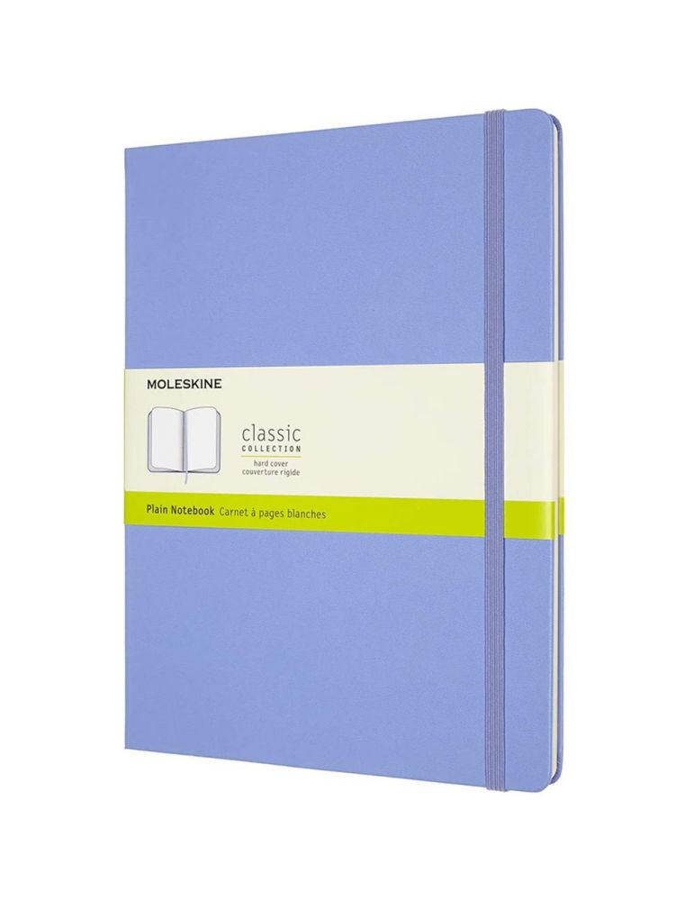 Agenda moleskine extra large plain hydrangea blue 25 x 19 cm velina 240 file