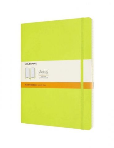 Agenda moleskine lemon green extra large ruled notebook soft 25 x 25 cm dictando 240 file Moleskine - 1 - Tik.ro