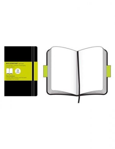 Agenda moleskine plain soft notebook pocket 14 x 9 cm velina 192 file Moleskine - 1 - Tik.ro