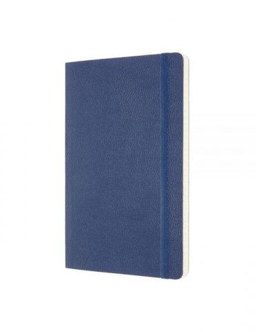 Agenda moleskine classic italian leather soft cover large forget me not blue 21 x 13 cm dictando 176 file Moleskine - 1 - Tik.ro