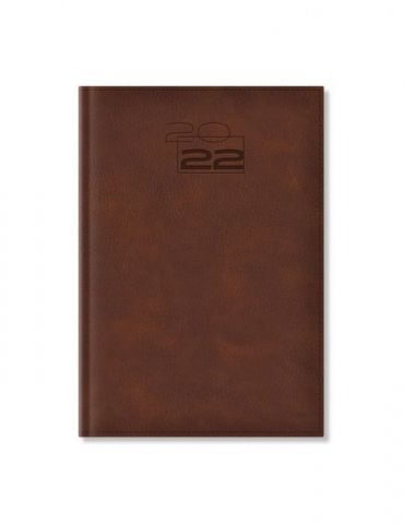 Agenda dakota a5 datata hartie ivory coperta maro  - 1 - Tik.ro