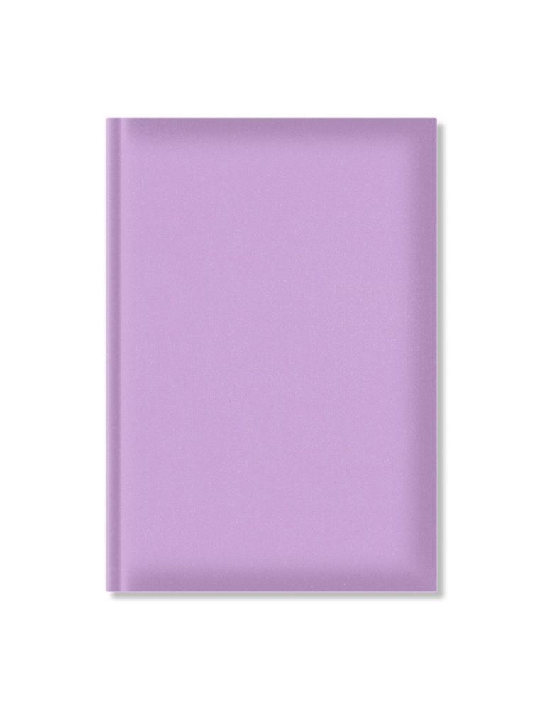 Agenda nedatata a5 hartie offset alb coperta lila