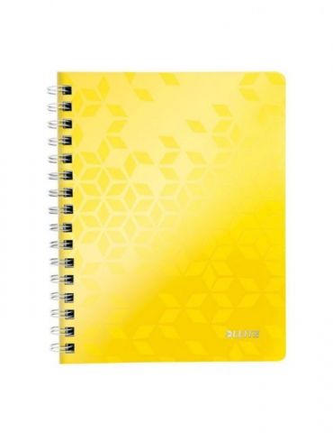 Caiet de birou leitz wow pp a5 cu spira matematica portocaliu metalizat Leitz - 1 - Tik.ro
