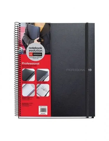 Caiet cu spira miquelrius evolution a5 matematica+velin 120 file coperta pp negru Miquelrius - 1 - Tik.ro