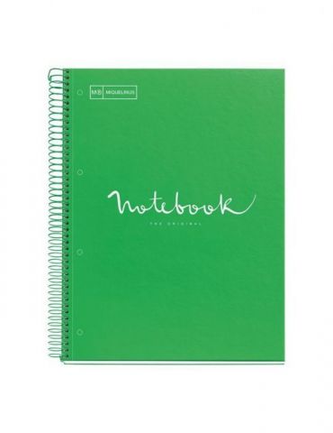 Caiet cu spira miquelrius emotion a4 matematica 80 file coperta carton dur verde Miquelrius - 1 - Tik.ro
