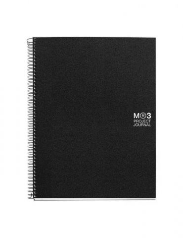Caiet cu spira miquelrius project journal a4 matematica+dictando+velin 90 file coperta pp negru Miquelrius - 1 - Tik.ro