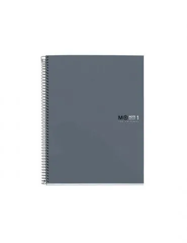 Caiet cu spira  miquelrius original a4 dictando 80 file coperta cu tratament antiviral si antibacterian grafit Miquelrius - 1 - Tik.ro