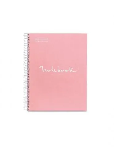 Caiet cu spira miquelrius emotions a4 liniatura punctata 80 file coperta carton dur plastifiat roz Miquelrius - 1 - Tik.ro