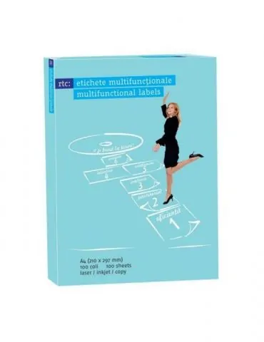 Etichete autoadezive rtc a4 105 x 74 mm 800 bucati 100 coli/top Rtc - 1 - Tik.ro