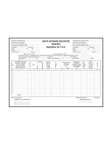 Nir neplatitor tva  carnet 100 file  3 bucati/set  - 1 - Tik.ro