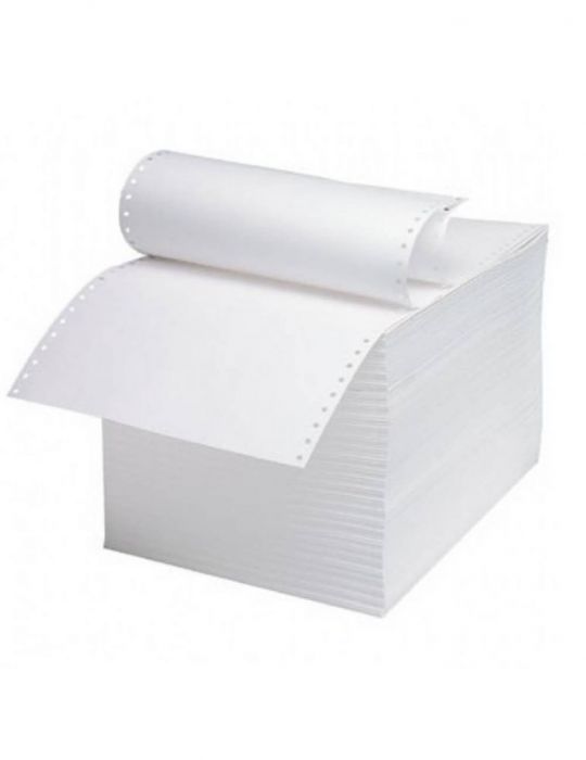Hartie imprimanta matriceala a4  2 exemplare alb/alb 900 seturi/cutie  - 1
