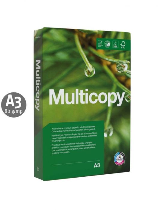 Hartie copiator multicopy a3 80 g/mp 500 coli/top 5 topuri/cutie Multicopy - 1