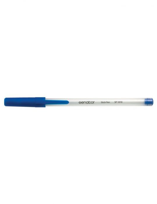 Pix senator stick pen seria 1000 0.7 mm plastic albastru Senator - 1