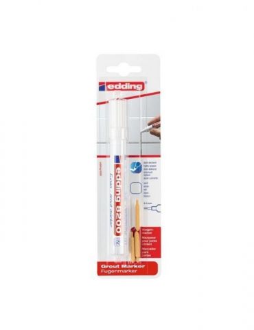 Marker edding 8200 pentru rosturi varf rotund 2-4 mm alb blister Edding - 1 - Tik.ro