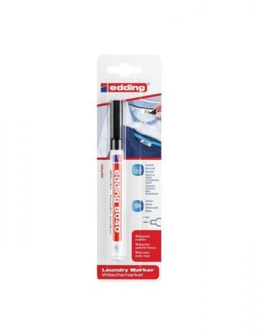 Marker edding 8040 pentru etichetele textile varf rotund 1 mm negru blister Edding - 1 - Tik.ro