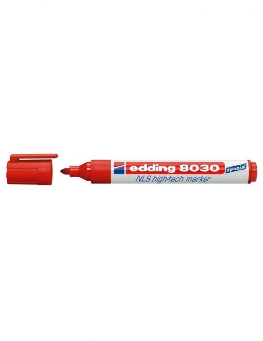 Marker permanent edding 8030 varf rotund 1.5-3 mm rosu Edding - 1