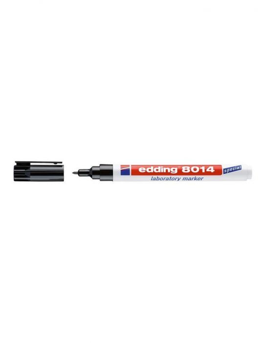 Marker edding 8014 pentru laborator varf 1 mm negru Edding - 1