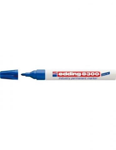 Marker permanent edding 8300 industrial corp metalic varf rotund 1.5-3 mm albastru Edding - 1 - Tik.ro