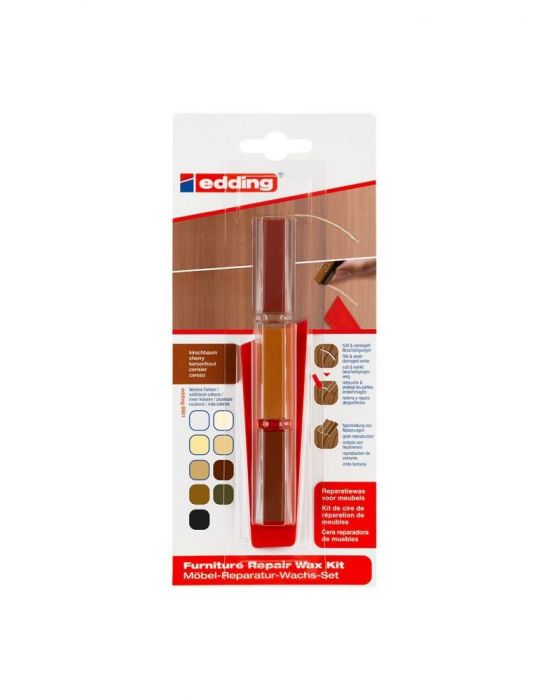 Kit edding 8901 ceara pentru reparatii mobila cires blister Edding - 1