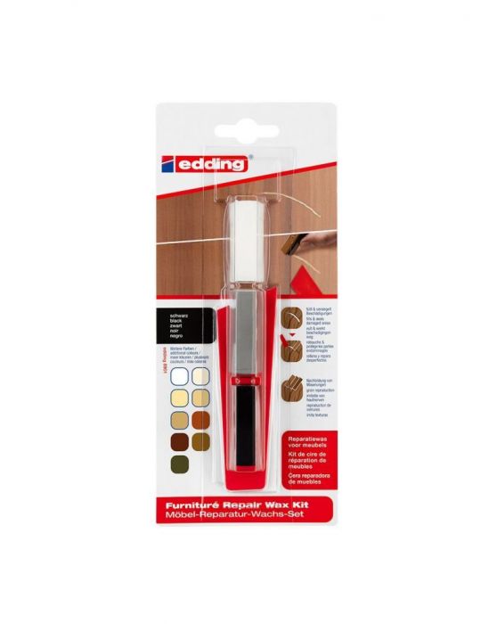 Kit edding 8901 ceara pentru reparatii mobila negru blister Edding - 1