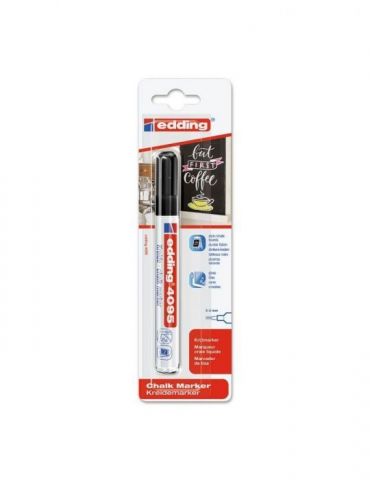 Marker edding 4095 cu creta lichida varf 2-3 mm negru blister Edding - 1 - Tik.ro