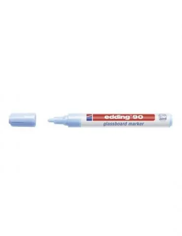 Marker edding 90 pentru suprafete din sticla varf 2-3 mm albastru deschis Edding - 1 - Tik.ro