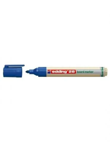 Marker pentru tabla edding 28 ecologic varf rotund 1.5-3 mm albastru Edding - 1 - Tik.ro