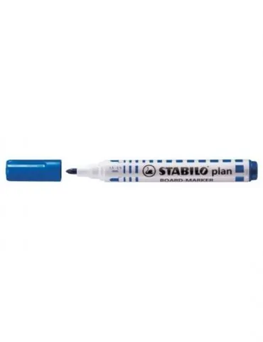 Marker pentru tabla stabilo plan 64 varf rotund 2.5-3.5mm albastru Stabilo - 1 - Tik.ro