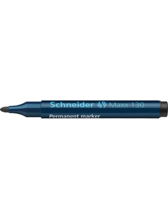 Marker permanent schneider 130 varf rotund 1-3 mm negru Schneider - 1