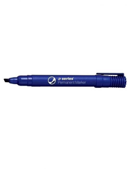 Marker permanent a-series varf retezat 2-5 mm albastru A-series - 1