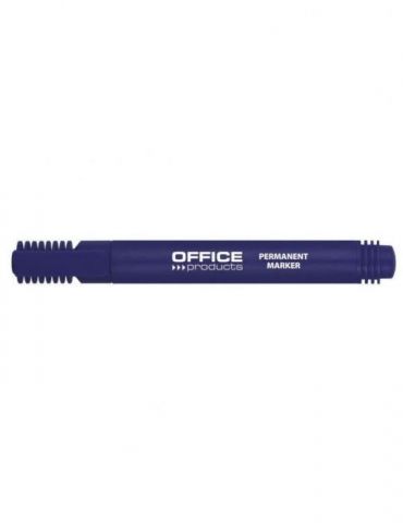 Marker permanent office products varf rotund 1-3 mm albastru  - 1 - Tik.ro