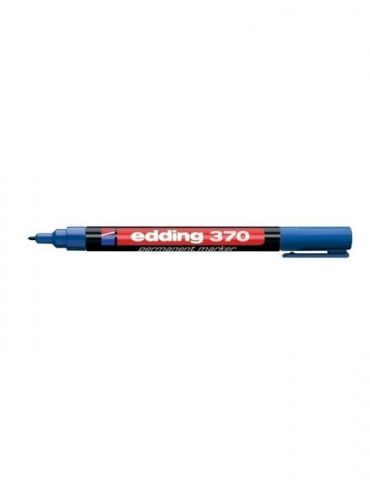 Marker permanent edding 370 corp plastic varf rotund 1 mm albastru Edding - 1 - Tik.ro