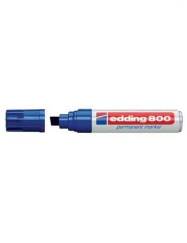 Marker permanent edding 800 corp aluminiu varf retezat 4-12 mm albastru Edding - 1 - Tik.ro