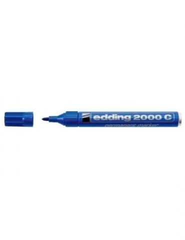 Marker permanent edding 2000c corp metalic varf rotund 1.5-3 mm albastru Edding - 1 - Tik.ro