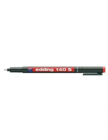 Marker permanent edding ohp 140s corp plastic varf rotund 0.3 mm rosu Edding - 1 - Tik.ro