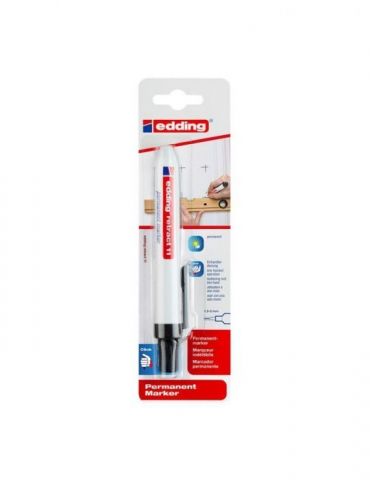 Marker permanent edding 11 retractabil varf rotund 1.5-3 mm negru blister Edding - 1 - Tik.ro