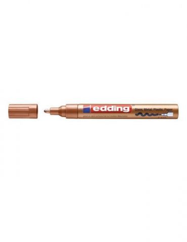 Marker edding 750 cu vopsea corp metalic varf 2-4mm cupru rezistent durabil varf rotund Edding - 1 - Tik.ro