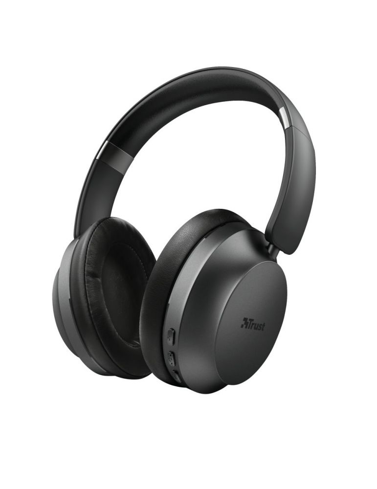 Trust 23550 cască audio & cască cu microfon Căști Prin cablu & Wireless Bandă de fixare pe cap Muzică Micro-USB Bluetooth Negru