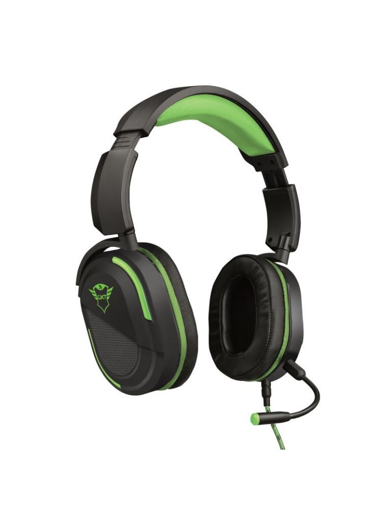Casti cu microfon Trust GXT 422G Legion, 3.5mm jack, Black-Green