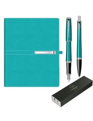 Set stilou si pix parker urban royal vibrant blue organizer a5 cu catarma asortat Parker - 1 - Tik.ro