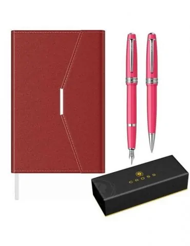 Set stilou si pix cross bailey light coral  mapa tip plic asortata Cross - 1 - Tik.ro