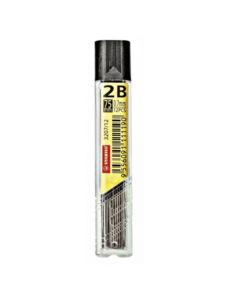 Mine creion mecanic stabilo 0.7 mm 2b 12 bucati/cutie